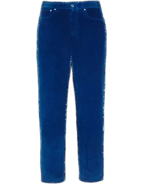 Men 5-pockets Corduroy Pants 1500 Lines - Jeans - Gbetta18 - Blue