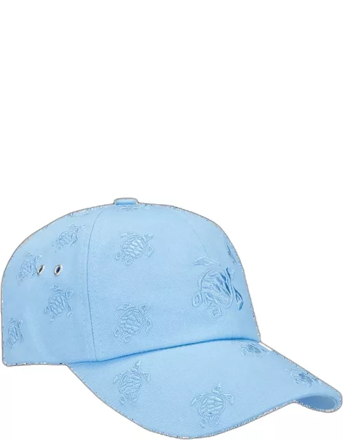 Embroidered Cap Turtles All Over - Caps - Castle - Blue