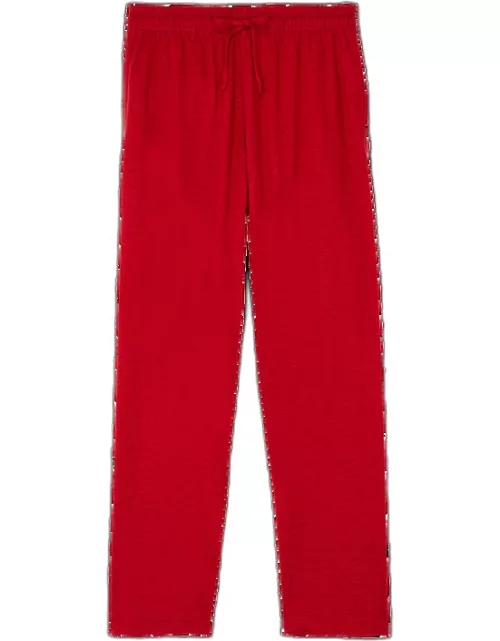 Unisex Linen Pants Solid - Pant - Polide - Red