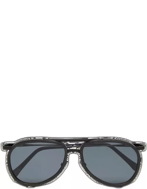 Unisex Wood Sunglasses Solid - Vbq X Shelter - Sunglasses - Vol2nuit - Black