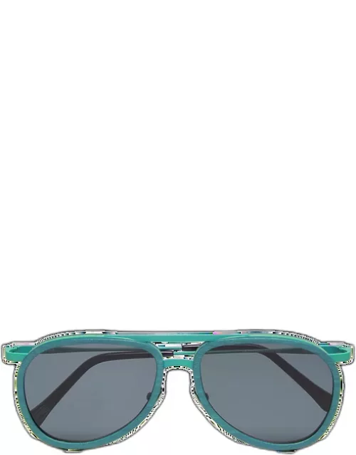Unisex Wood Sunglasses Solid - Vbq X Shelter - Sunglasses - Vol2nuit - Green