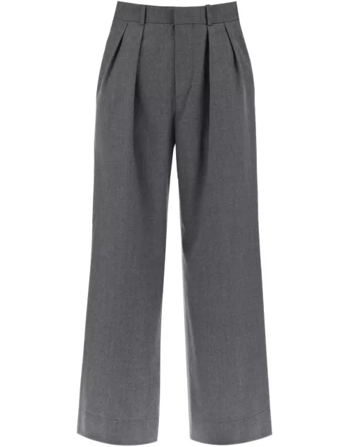 WARDROBE.NYC Wide leg flannel trousers for men or