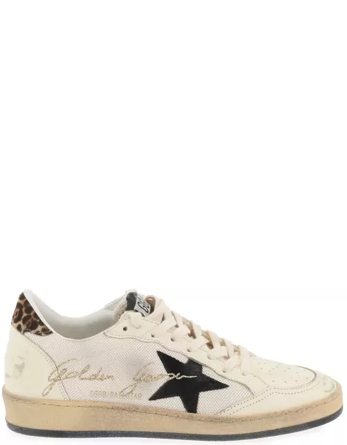 GOLDEN GOOSE Leather and mesh Ball Star sneakers in
