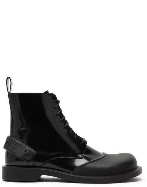 Campo black lace-up boot