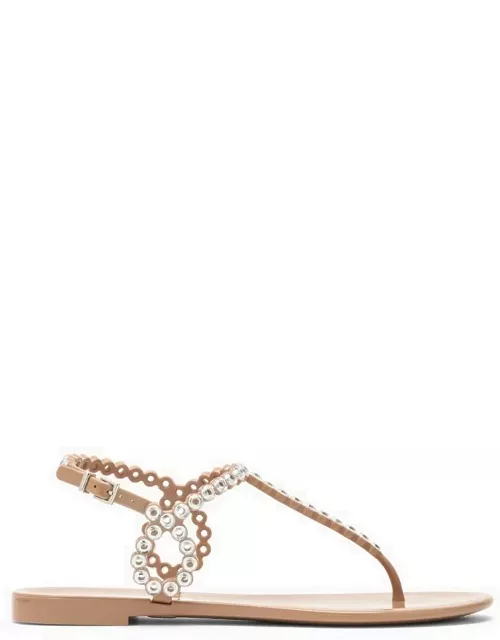 Almost Bare Powder pink sandal with crystal
