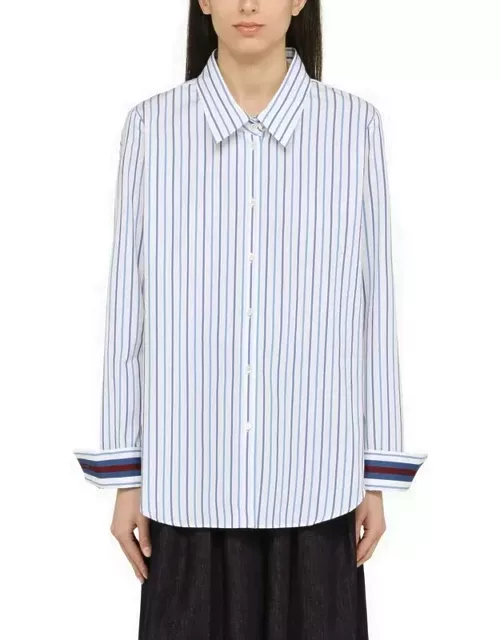 Light blue striped long sleeves shirt