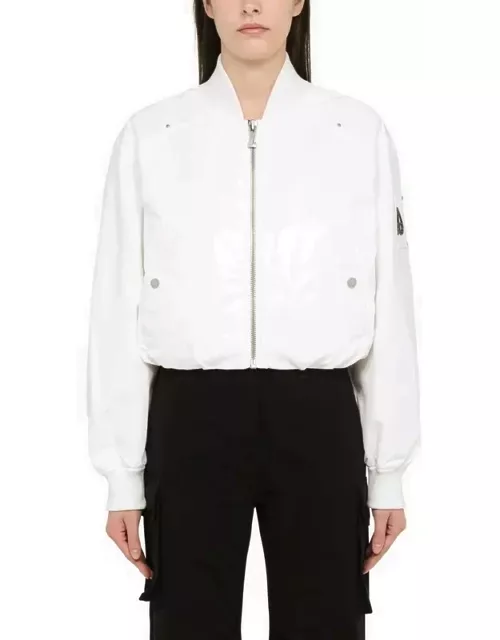 Lightweight zipped jacket white