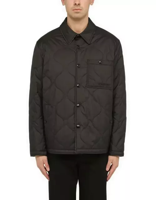 Reversible quilted jacket black