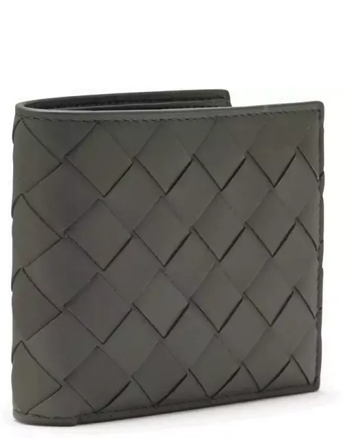 Light Graphite Intrecciato bi-fold wallet