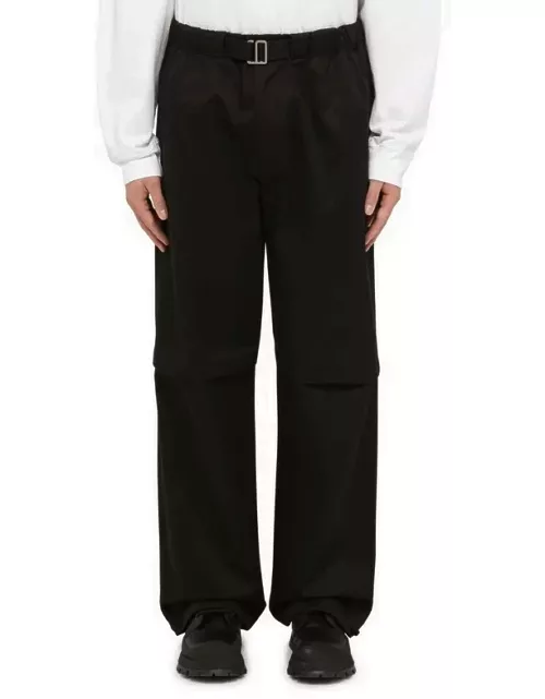 Jordan black wide trouser