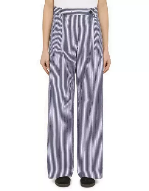 Fairmont striped cotton wide trouser