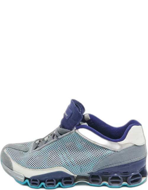 Stella McCartney Tricolor Mesh and Faux Leather Low Top Sneaker