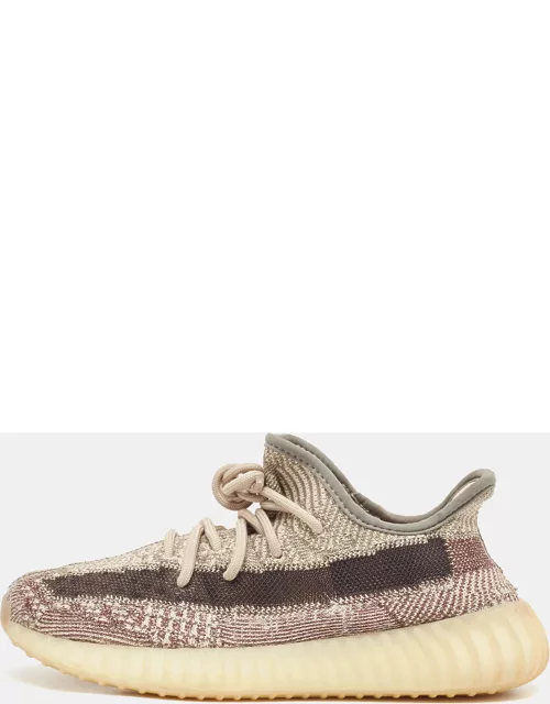 Yeezy x Adidas Brown/Beige Knit Fabric Boost 350 V2 Zyon Sneaker