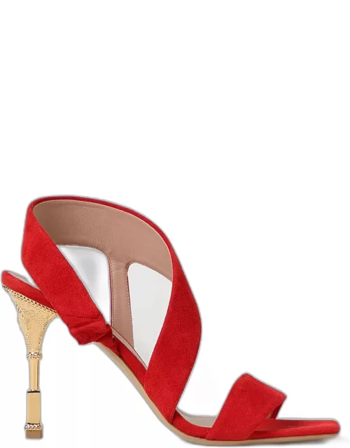 Heeled Sandals BALMAIN Woman colour Red