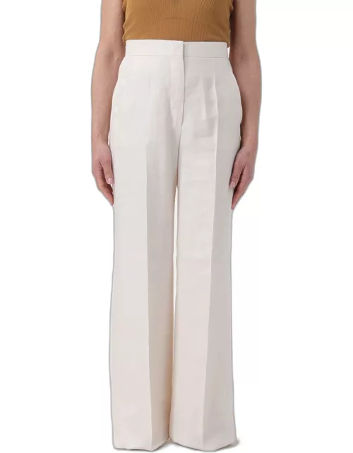 Trousers MAX MARA Woman colour White