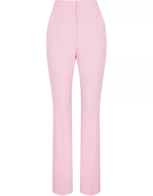 Alexander Mcqueen Straight-leg Crepe Trousers - Light Pink - 42 (UK10 / S)