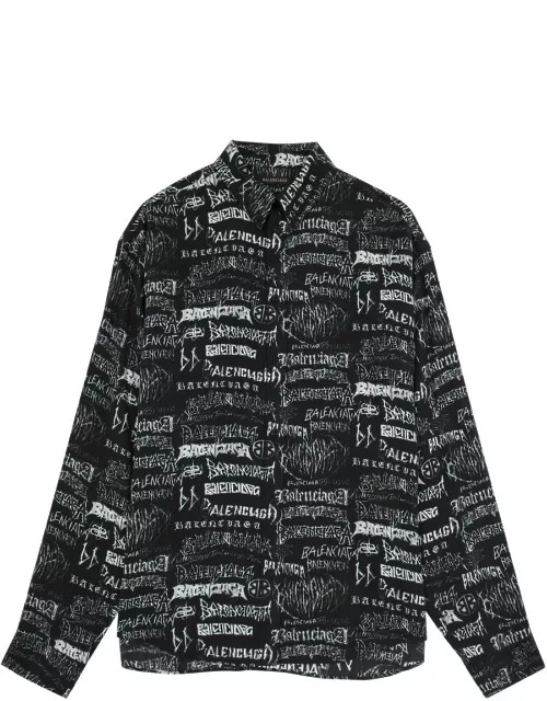 Balenciaga Diy Metal Printed Shirt - Black - 39 (C15.5 / M)
