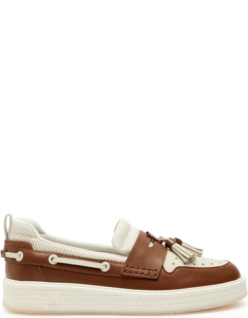 Amiri Panelled Leather Loafer Sneakers - Brown - 45 (IT45 / UK11)