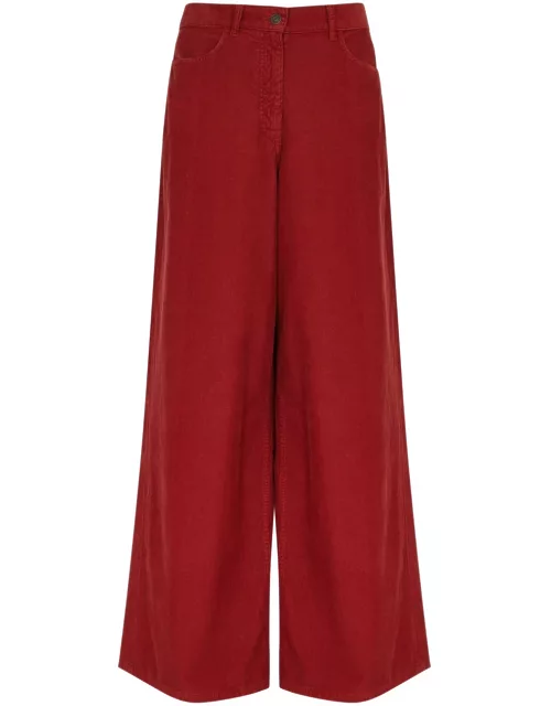 The Row Chan Wide-leg Corduroy Trousers - Red - 6 (UK10 / S)