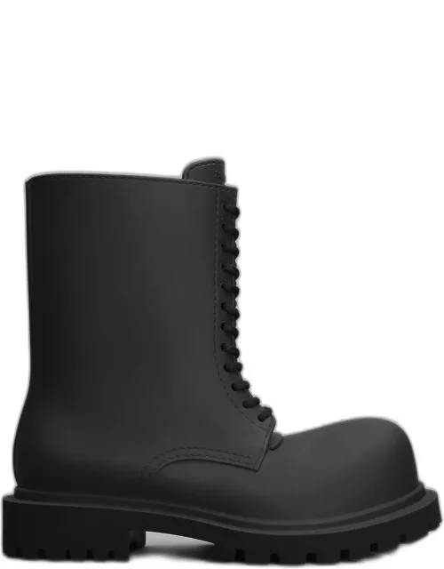 Balenciaga Steroid Boot Combat Boots In Black Eva