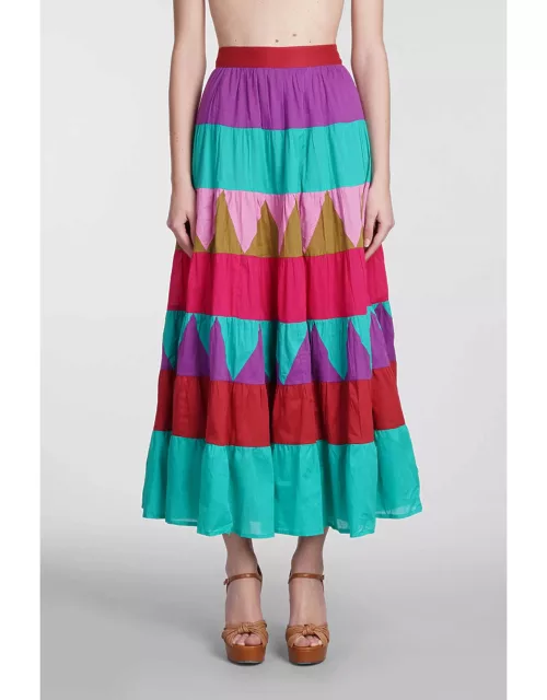 Antik Batik Perrine Skirt In Multicolor Cotton