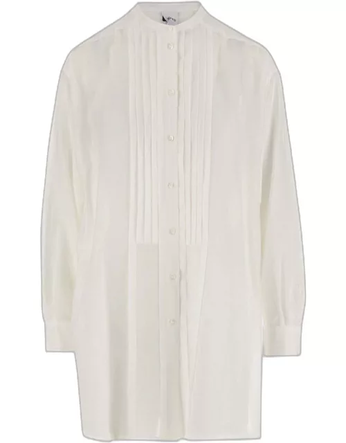 Aspesi Cotton And Silk Long Shirt