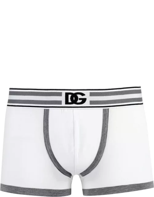 Dolce & Gabbana Logoed Elastic Band Cotton Trunk