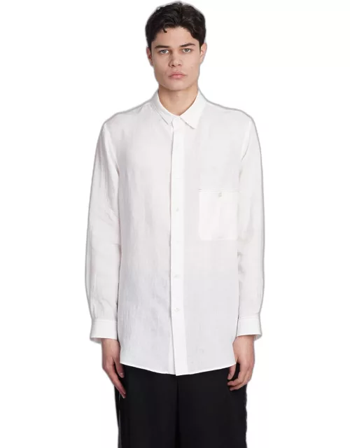 Yohji Yamamoto Shirt In White Linen