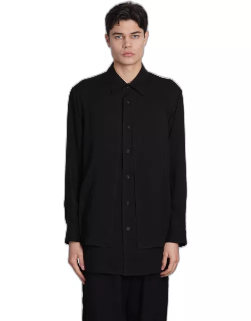 Yohji Yamamoto Shirt In Black Cotton