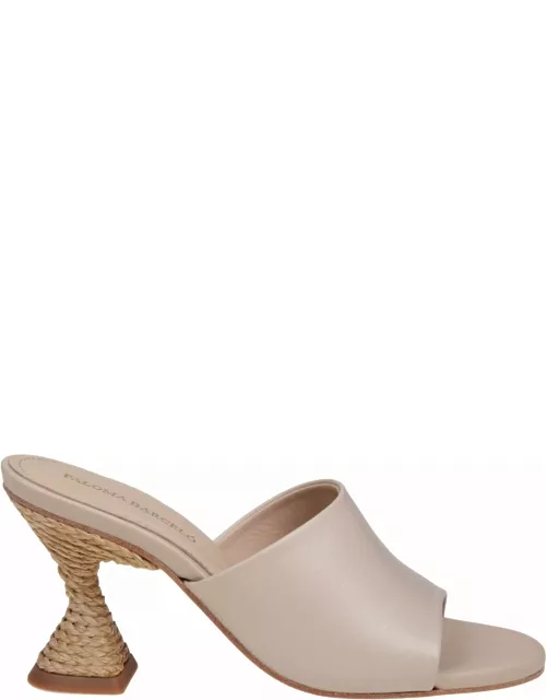 Paloma Barceló Brigite Mules In Ivory Leather