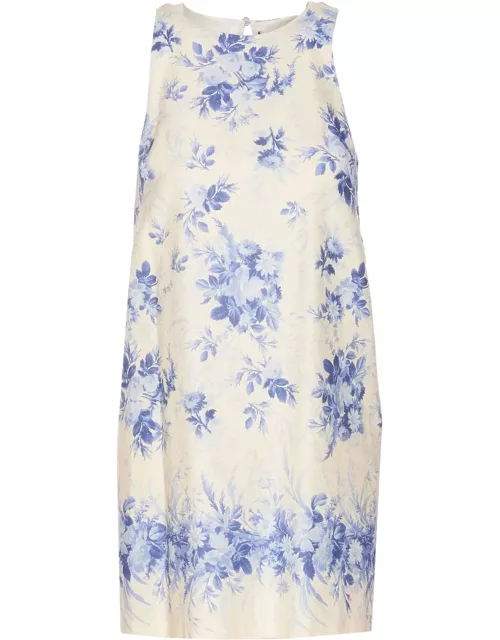 TwinSet Short Dress With Flower Print