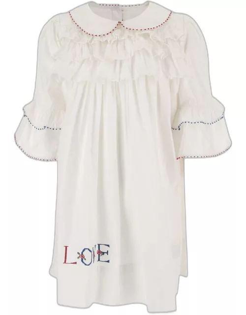 Péro Cotton Dress With Embroidery