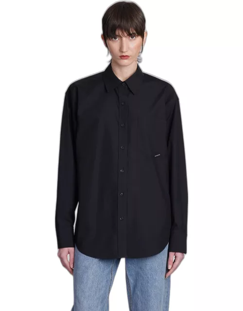 Alexander Wang Shirt In Black Cotton