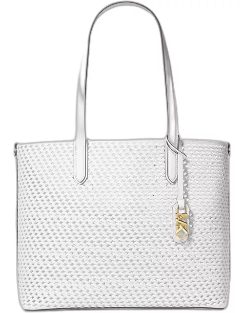 Eliza XL Woven Leather Tote Bag