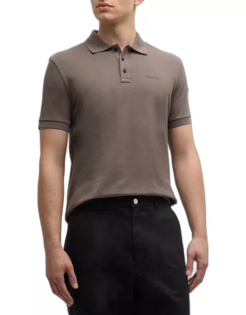 Men's Pique Logo Polo Shirt