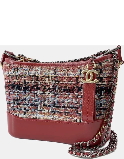 Chanel Tweed and Leather Small Gabrielle Shoulder Bag