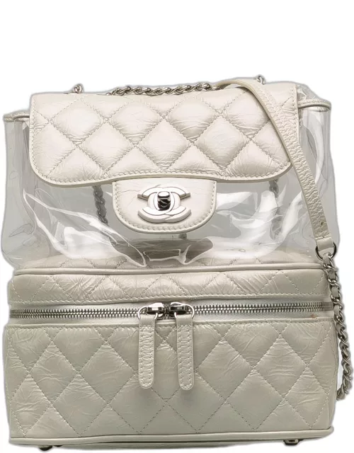 Chanel White Aquarium Backpack