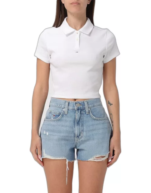 Polo Shirt TOMMY JEANS Woman color White