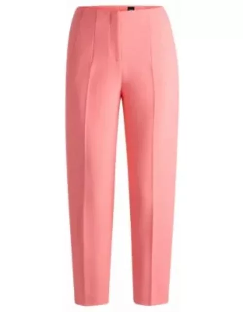 Relaxed-fit trousers with a tapered leg- Light Purple Women's Formal Pant