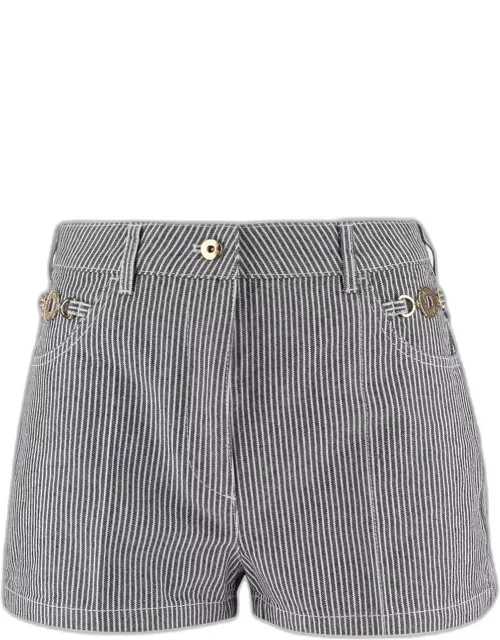 Patou Cotton Short Trousers With Striped Pattern