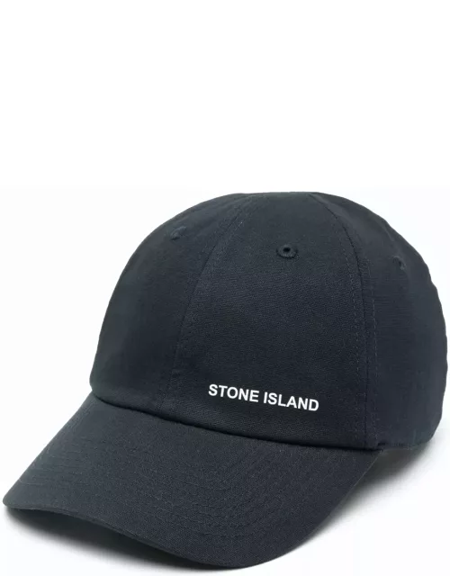 Stone Island Baseball Hat With Embossed Print