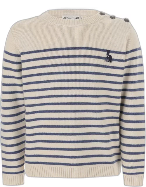 Bonpoint Striped Wool Blend Sweater