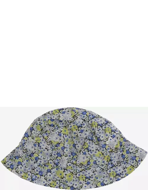 Bonpoint Cotton Cap With Floral Pattern