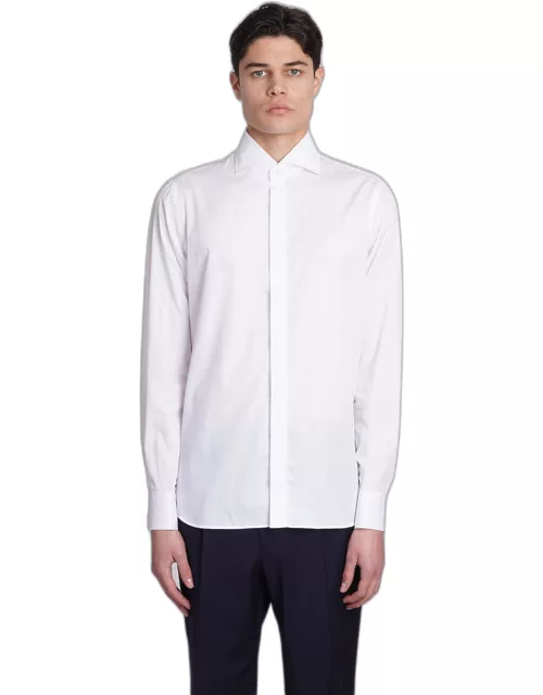 Tagliatore 0205 Shirt In White Cotton