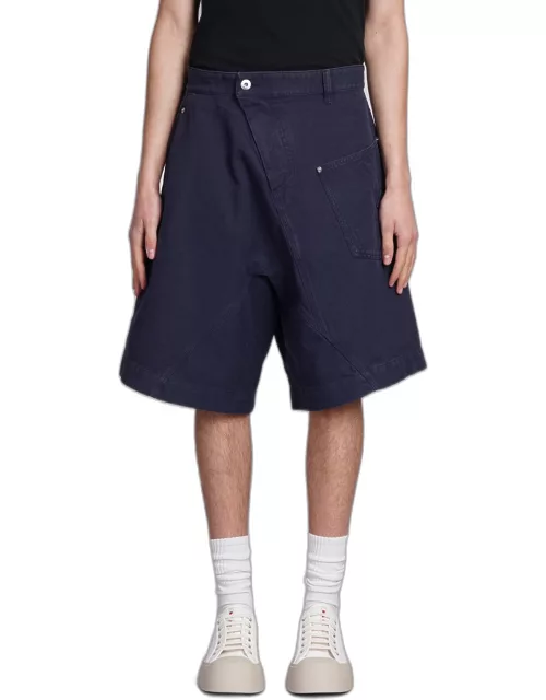 J.W. Anderson Shorts In Blue Cotton