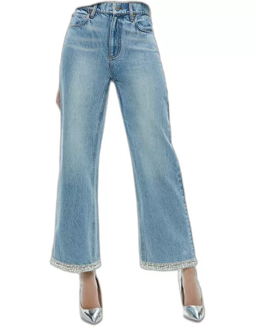 Ora High-Rise Embellished Jean