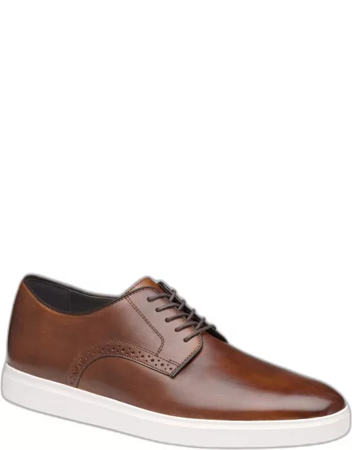 Johnston & Murphy Men's Brody Plain Toe Shoes, Brown, 8.5 D Width