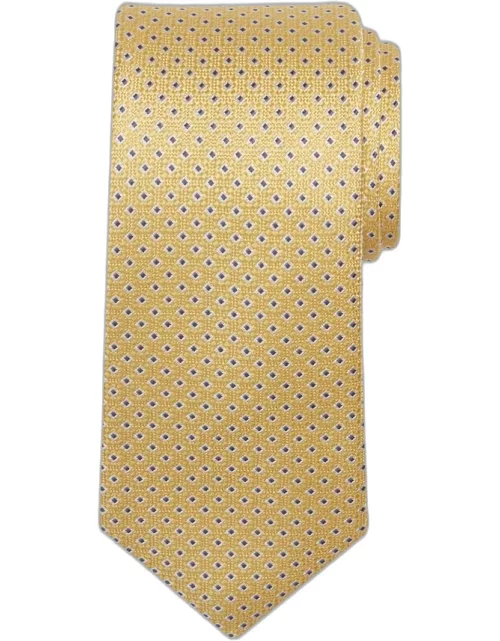 JoS. A. Bank Men's Traveler Collection Diamond Dot Tie - Long, Yellow, LONG