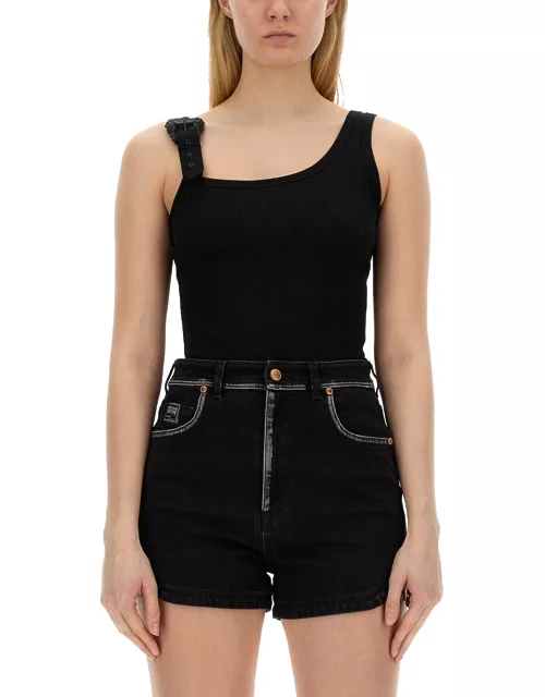 versace jeans couture tank top with buckle