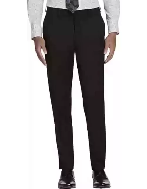 Awearness Kenneth Cole CHILLFLEX Slim Fit Men's Suit Separates Pants Black Solid